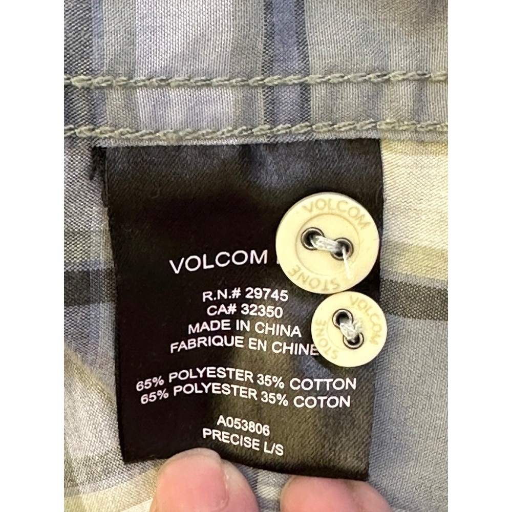 Volcom Precise LS Plaid Button Down Shirt Mens La… - image 6